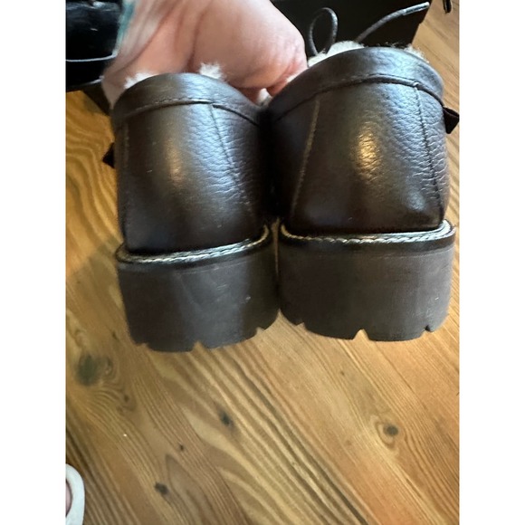 Anthropologie G.H. Bass Wallace shearling lace up Loafers size 8.5 - Picture 7 of 12